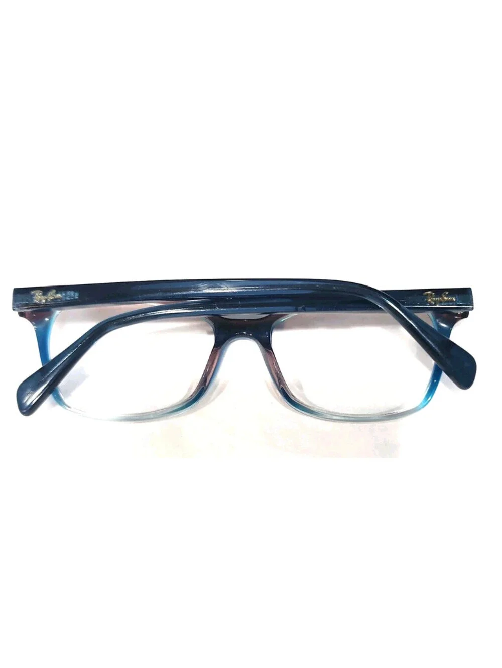 Ray Ban RB5362 5834 Glossy Blue Fade Square Eyeglasses Frame 52-17 140